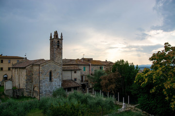 Fototapeta na wymiar Monteriggioni, Toskana, Italien