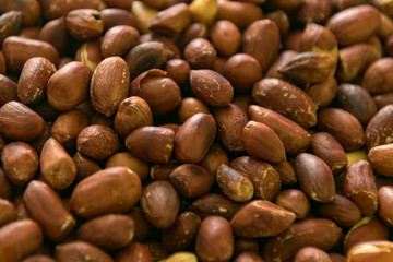 Peanuts nuts background roasted cleaned up a lot