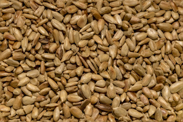 Sunflower seeds fried peeled lots of close up seamless texture