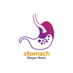 Stomach care icon logo designs concept vector illustration