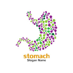 Stomach care icon logo designs concept vector illustration