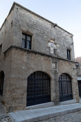 Fototapeta na wymiar House in a fortress on the island of Rhodes