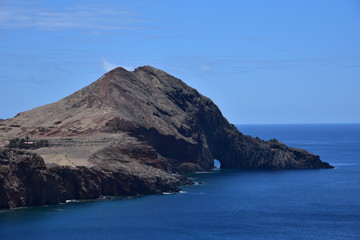 Obraz premium Landscape of Point of Saint Lawrence (Ponta de Sao Lourenco), easternmost point of the island of Madeira, Portugal.