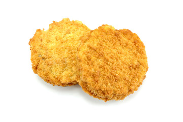 pané sur un fond blanc