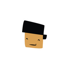 Cartoon character illustration mascot happy funny cute smile sketch doodle joy face human people children adult education kindergarten kids cheerful play childhood adventure 