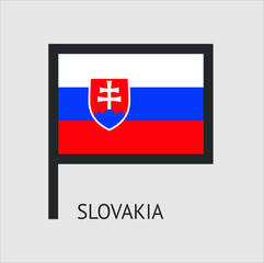  slovakia country flag icon with background