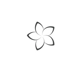 Plumeria Logo Template vector symbol