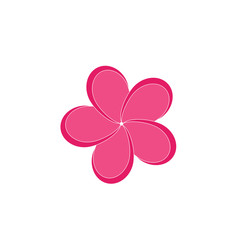 Plumeria Logo Template vector symbol