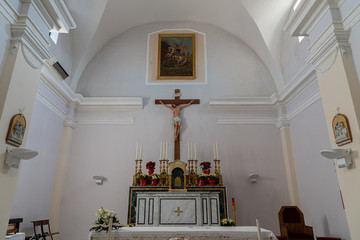 Scapoli, Isernia, Molise. Church of San Giorgio Martire. View.