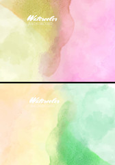 abstract watercolor background set. Vector illustration eps 10