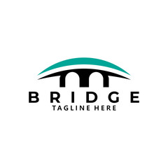 bridge logo icon vector isolated