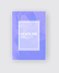 Card with vector hand drawn watercolor background.