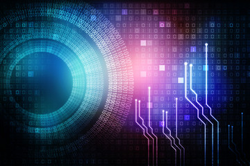 2d illustration digital abstract technology digital future cyber security key