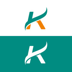 letter k logo design, k logo