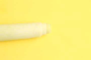 delicious leek in color background