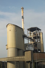 Cement plant silos factory workplace
