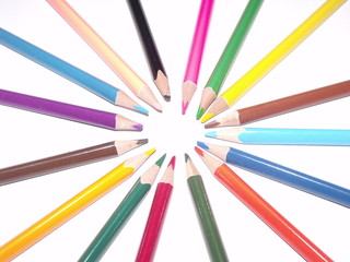 Naklejka premium Colorful pencils 