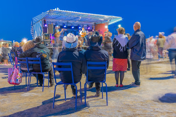 Langrune-Sur-Mer, France - 08 15 2019: August 15 parade. Place des festivals © Franck Legros