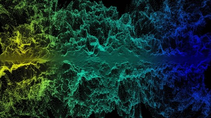 abstract colored background - technology background with digital computer data - 3D illustration