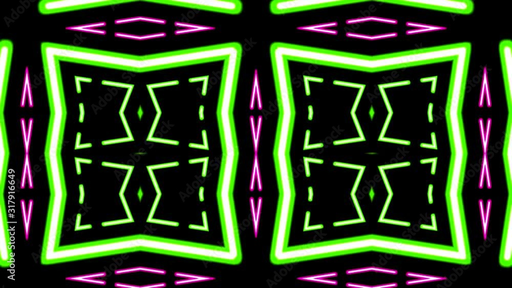 Poster vj loop kaleidoscope abstract motion background
