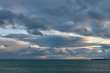 Obraz premium clouds over the sea