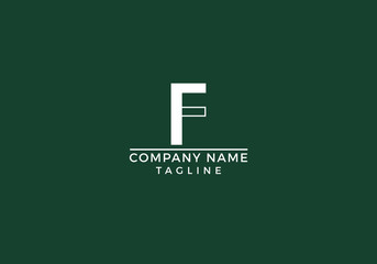 Letter F logo initial based icon unique creative minimal graphic company abstract design in vector editable file.