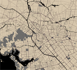 map of the city of Wuxi, China