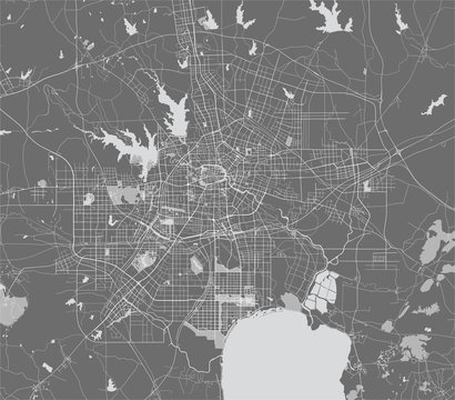 map of the city of Hefei, China