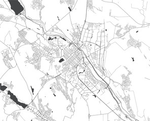 Fototapeta premium map of the city of Chisinau, Moldova