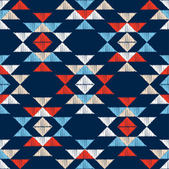 Ethnic boho ornament. Seamless pattern. Tribal motif. Vector illustration for web design or print.