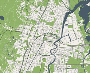 map of the city of Haarlem, Netherlands