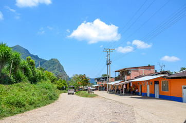 Fototapeta na wymiar small village in Colombia