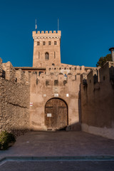 Castle gate in Benisano Spain