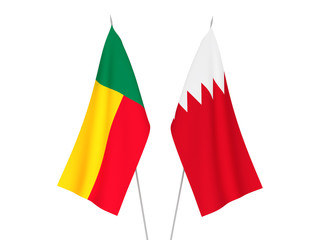 Bahrain and Benin flags