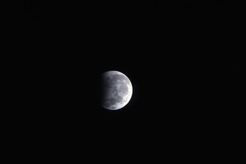 Lunar Eclipse moon, vie from jakarta 2017