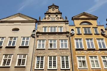 Fototapeta na wymiar Historic houses, Gdansk