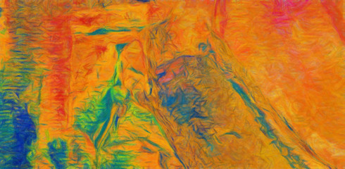 Colorful drawing abstract texture background in contemporary style, mixed media painting design backdrop, template for creating and decoration printable products as flyers, banners and web graphic