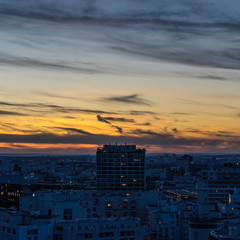 coucher de soleil sur Paris 