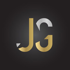 Creative letter JG Logo Design Vector Template. Initial Linked Letter JG Logo Design