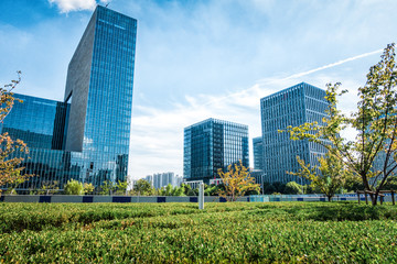 Obraz premium Modern Urban Architectural scenery in Jiangsu Province, China