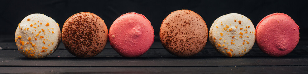 colorful macaroons on a plate