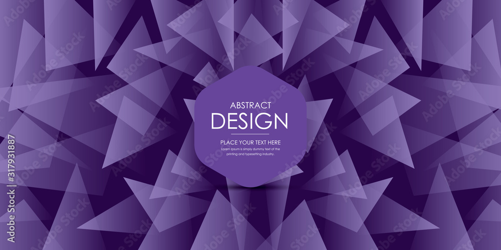 Aufkleber fractal abstract background. low poly vector background