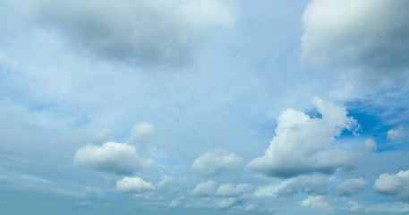 Fluffy Clouds In Blue Sky. Background From Clouds.