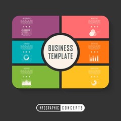 Infographic timeline template can be used for chart, diagram, web design, presentation, advertising, history. Vector infographic illustration