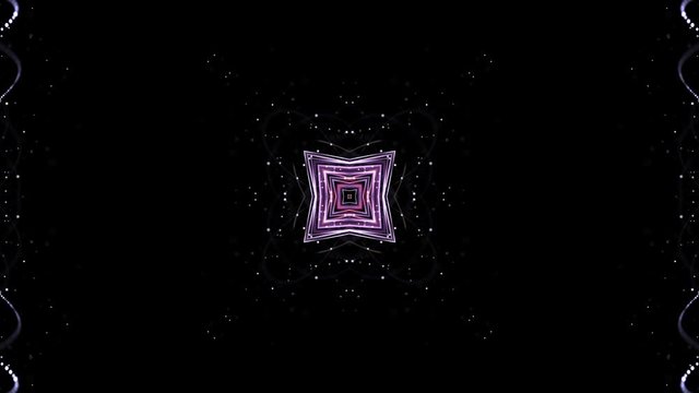 Kaleidoscope Intertwined Technology Fibers Animation Background, Loop, 4k