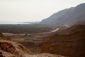 Landscape around the Qumran Caves in Israel