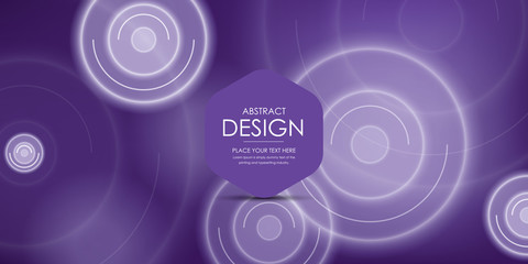 Purple background with abstract circles