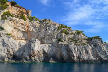 The Zakynthos coast, Blue Caves