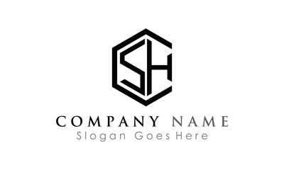 letter icon logo CSH 