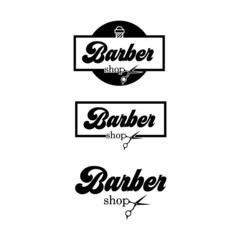 Vector illustration of a barber icon.